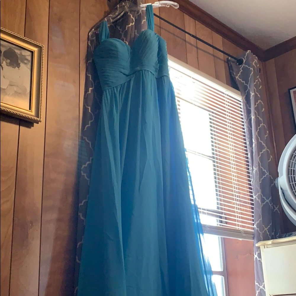 Beautiful turquoise bridesmaid dress